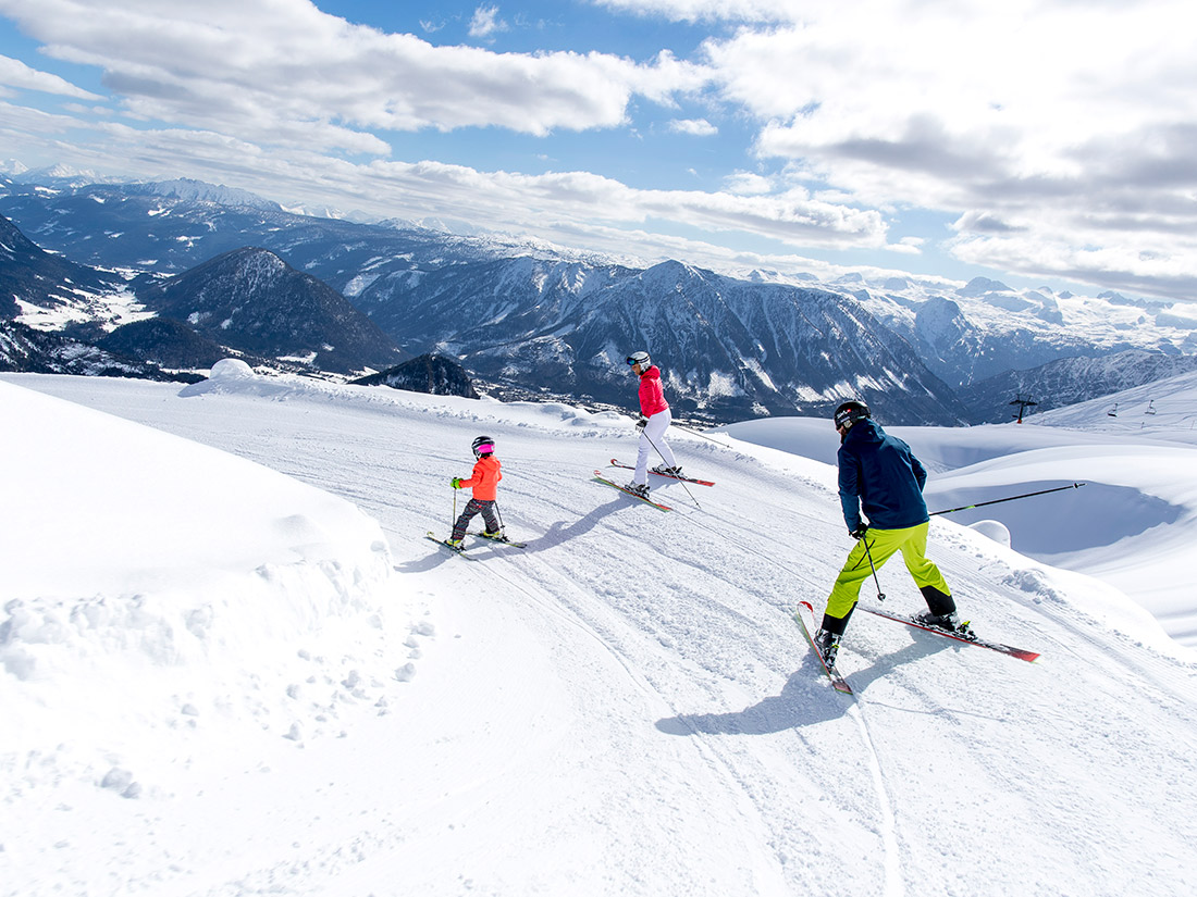 Ski fahren am Loser