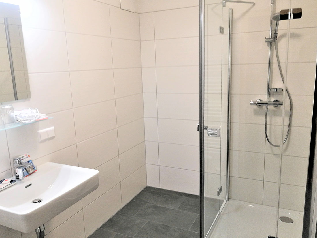 Badezimmer im Appartement Hechlstein